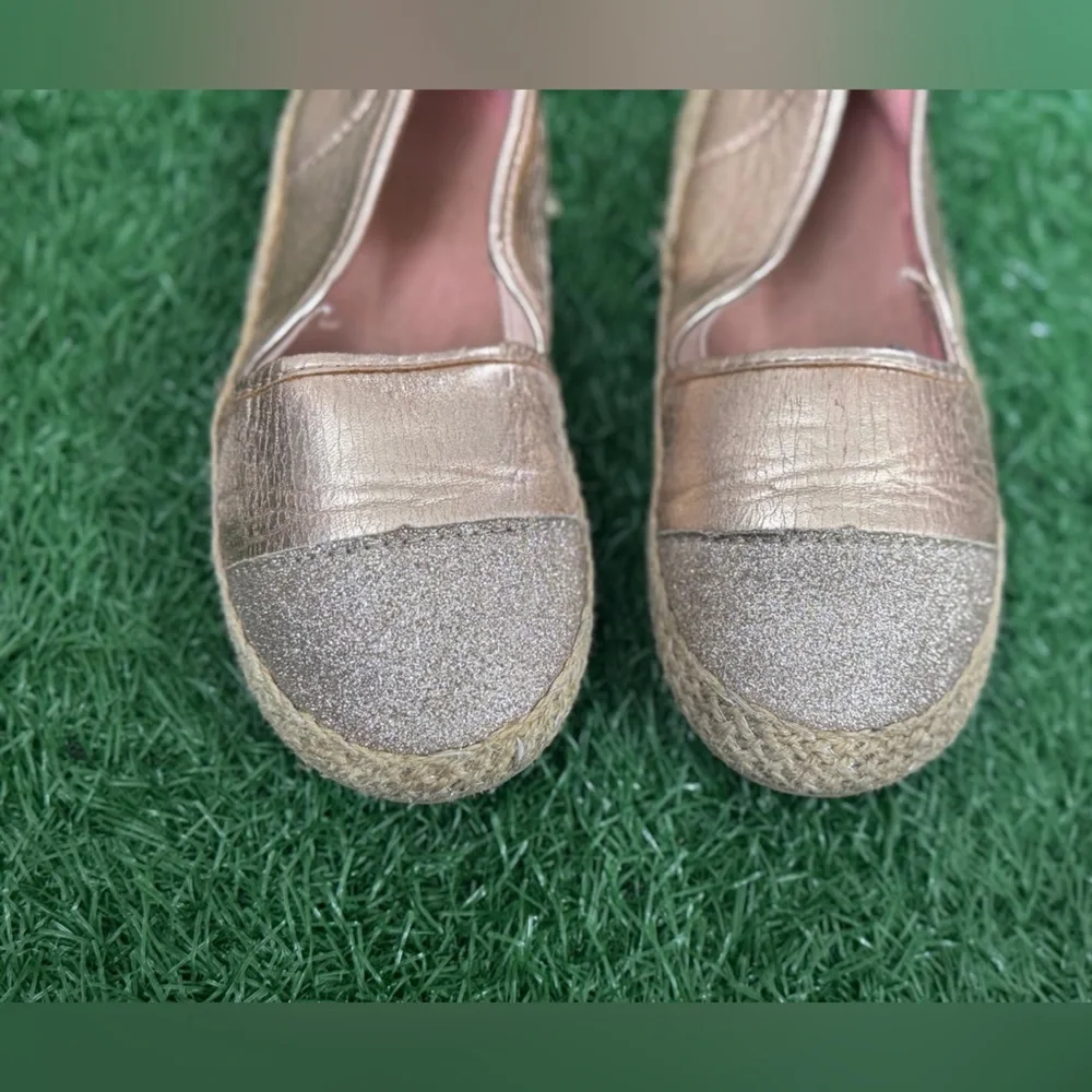 Gold Slip-On Espadrille Shoes‎ Size 1
